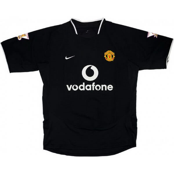 Tailandia Replicas Camiseta Manchester United 2ª Retro 2003 2005 Negro